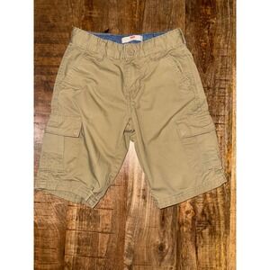 Levis Boys Tan Khaki Cargo Shorts Size 7 Regular Cotton Twill